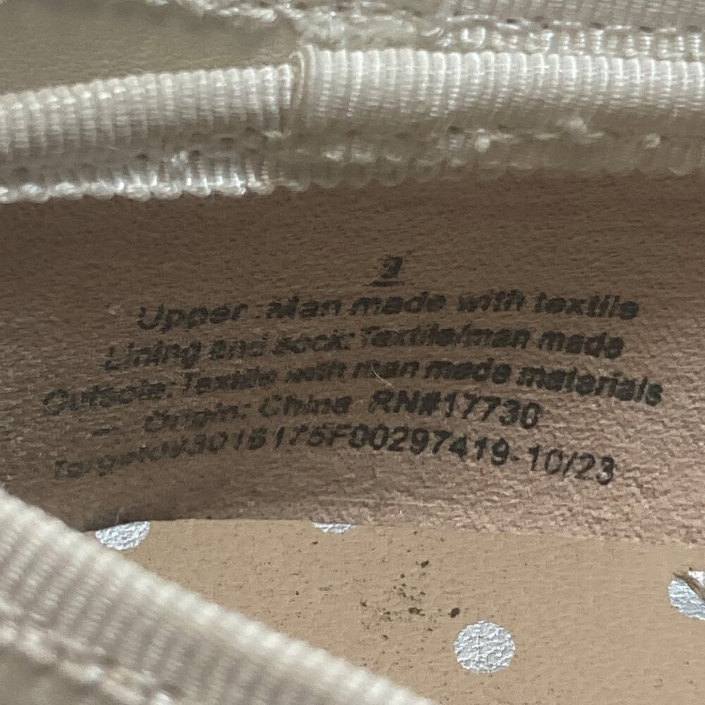 Cat & Jack Toddler Shoes White Mary Janes 9 Slip on Bow Accent - Picture 4 of 10